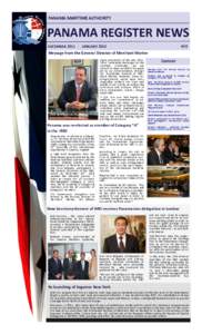 PANAMA MARITIME AUTHORITY  PANAMA REGISTER NEWS DECEMBERJANUARYNº2