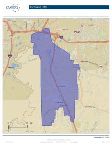 Richland, MS  September 11, 2012 ©2012 Esri  Made with Esri Business Analyst