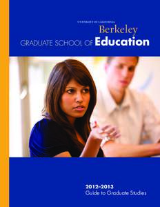 university of california  Berkeley Graduate School of Education  2012–2013