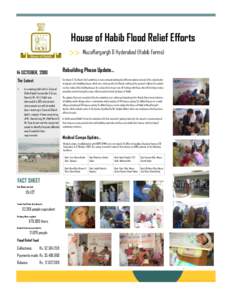House of Habib Flood Relief Efforts Muzaffargargh & Hyderabad (Habib Farms) 14 OCTOBER, 2010 The Latest 