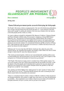 Press statement  www.people.ie 28 May 2012