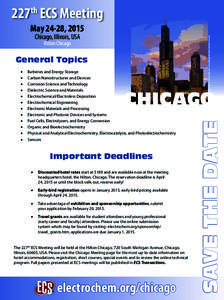 Electrochemical engineering / Photoelectrochemistry / Hilton Chicago / Science / Chemistry / Electrochemistry / Electrochemical Society