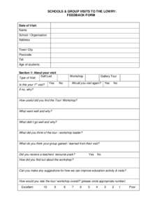 Microsoft Word - Teachers Feedback Form.doc