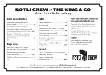 Rotli King & Co Menu v2.indd