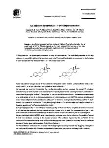 An efficient synthesis of 17-epi-ethynylestradiol