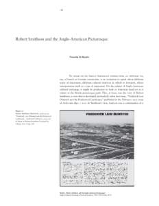 1 6 4   Robert Smithson and the Anglo-American Picturesque Timothy D. Martin