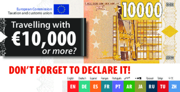 European Commission Taxation and customs union Travelling with  €10,000