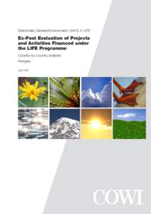 Sustainability / Adaptation to global warming / Earth / Impact assessment / Technology assessment / Prediction / Institute for Environmental Policy in Albania / Environmental governance / European Union / The LIFE Programme / Environment