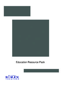 Education Resource Pack  2 The Rise and Fall of Little Voice by Jim Cartwright contents