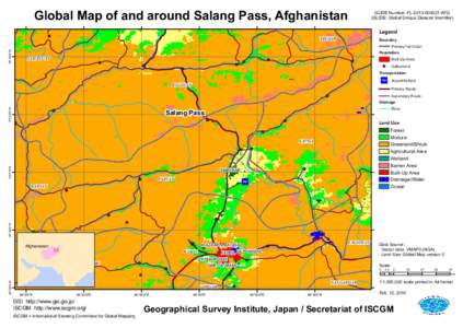 Global Map of and around Salang Pass, Afghanistan  GLIDE Number: FL[removed]AFG (GLIDE: Global Unique Disaster Identifier)  Legend