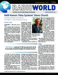 Reprinted from April 7, 2010  The News Source for Radio Managers and Engineers