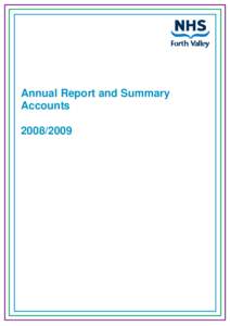 Annual Report and Summary Accounts[removed] Annual Report 2008—2009
