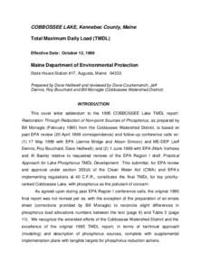 Water / Environmental soil science / Hydrology / Environmental chemistry / Total maximum daily load / Limnology / Clean Water Act / Eutrophication / Nonpoint source pollution / Water pollution / Earth / Environment