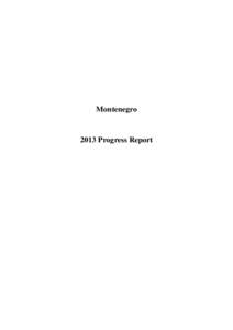 Montenegro[removed]Progress Report Conclusions on Montenegro (extract from the Communication from the Commission to the European Parliament and the