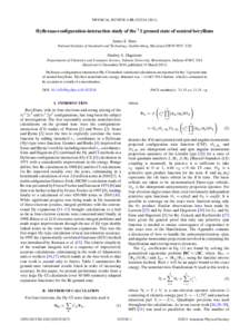 PHYSICAL REVIEW A 83, [removed]Hylleraas-configuration-interaction study of the 1 S ground state of neutral beryllium James S. Sims National Institute of Standards and Technology, Gaithersburg, Maryland[removed],
