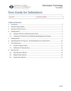 User Guide for Submitters