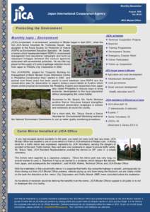 Monthly Newsletter August 2006 VolJapan International Cooperation Agency