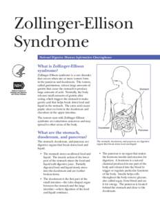 Zollinger-Ellison Syndrome National Digestive Diseases Information Clearinghouse What is Zollinger-Ellison syndrome?