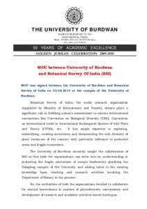 THE UNIVERSITY OF BURDWAN RAJBATI, BURDWANWEST BENGAL, INDIA Phone : EPABXlines), Fax: (