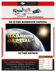 February[removed]NCBS PIG TALES® NC IS THE BARBECUE CAPITAL