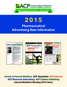 2015 Pharmaceutical Advertising Rate Information 1 July 2014