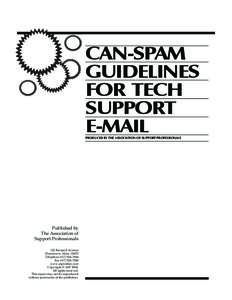 CAN-SPAM GUIDELINES FOR TECH