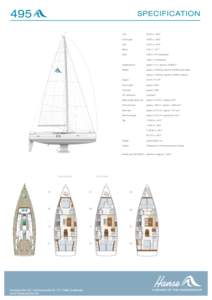 LOA  15,40 m | 50´6˝ Hull length