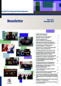 Institute for Training and Technical Cooperation  Newsletter Winter Issue
