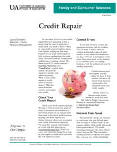 FSFCS54, Credit Repair:FCS FS Heading