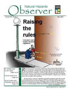 Observer Natural Hazards Volume XXXVI • Number 4	  March 2012