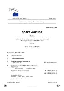 EUROPEAN PARLIAMENT[removed]Committee on Industry, Research and Energy