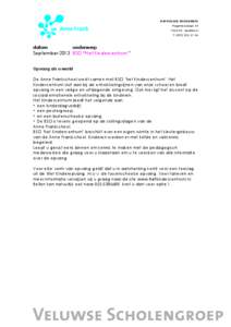 KATHOLIEK ONDERWIJS Regentesselaan[removed]AG Apeldoorn T[removed]  datum