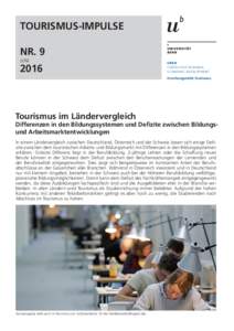 a letztere an der n TOURISMUS-IMPULSE NR. 9