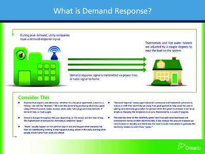 Electric power distribution / Demand response / Electrical grid / Energy storage / Thermostat / Water heating / Peak demand / Electricity meter / Energy / Electric power / Technology