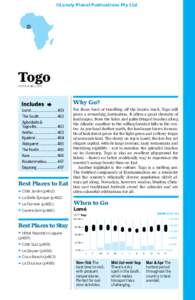 ©Lonely Planet Publications Pty Ltd  Togo POP 6.9 MILLION  Why Go?