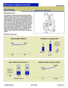 Minneapolis neighborhood profile  October 2011