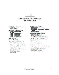 Oceanic Anglerfishes - Sample Chapter