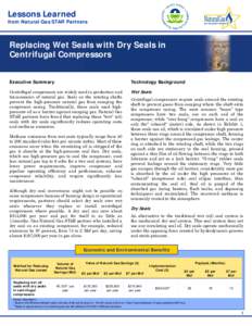 Replacing Wet Seals with Dry Seals in Centrifugal Compressors