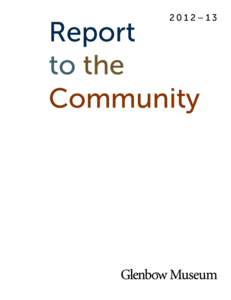 2012–13  Report to the Community