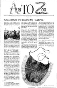 News for Schools from the Smithsonian Institution, Office of Elementary and Secondary Education, Washington, D.C[removed]FEB.lMAR[removed]Africa Behind and Beyond the Headlines Based on materials by LAURA LOU Me KIE, Educat