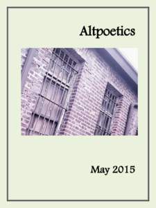 Altpoetics  May 2015 GHOST WALKS by Christopher Barnes