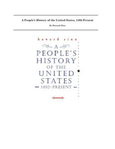 Microsoft Word - A People's History of the United States, Howard Zinn