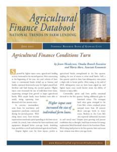 Agricultural  Finance Databook NATIONAL TRENDS IN FARM LENDING S e p t Jeumlyb e2 r0[removed]