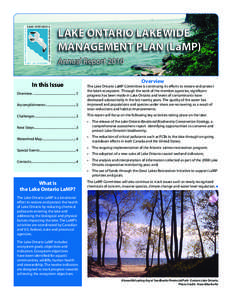 LAKE ONTARIO LAKEWIDE MANAGEMENT PLAN (LaMP) Annual Report 2010 In this Issue Overview .......................................................1 Accomplishments ......................................2