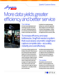 QubeVu® Customer Stories  More data yields greater efficiency and better service The challenge