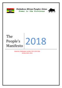 The People’s Manifesto 2018