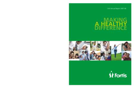 12th Annual Report[removed]MAKING A HEALTHY DIFFERENCE