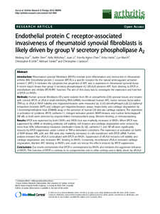 Chemerin activates fibroblast-like synoviocytes in patients with rheumatoid arthritis