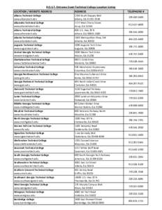 Augusta Technical College / Columbus /  Georgia / North Georgia Technical College / University System of Georgia / Geography of Georgia / Georgia / Technical College System of Georgia