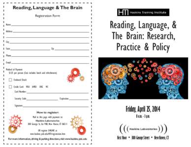 Science / Speech synthesis / Ken Pugh / Haskins Laboratories / Reading / Susan Brady / Linguistics / Cognitive science / Year of birth missing